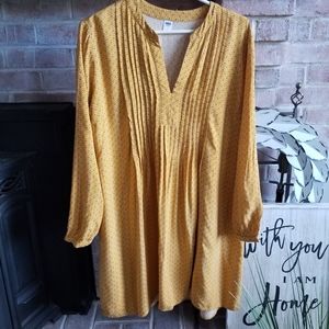 OLD NAVY flowy mustard dress/tunic